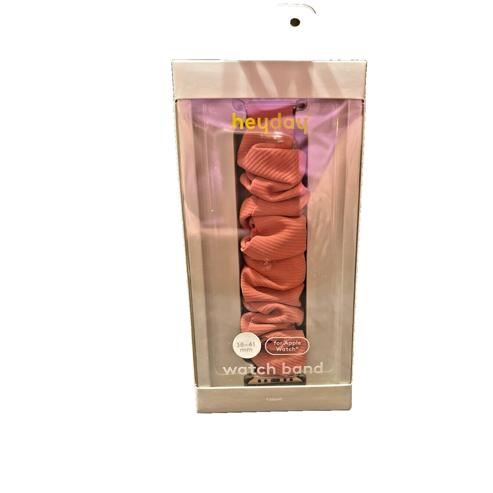 Heyday Granite Pink Ribbed Scrunchie Watch Band for Apple Watches 38mm 40mm